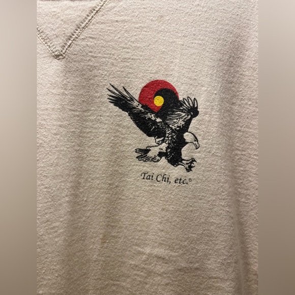 RUSSELL pro sport ‘Tai Chi Etc’ vintage tee; 💯 thick combed cotton, made in USA - Picture 4 of 10